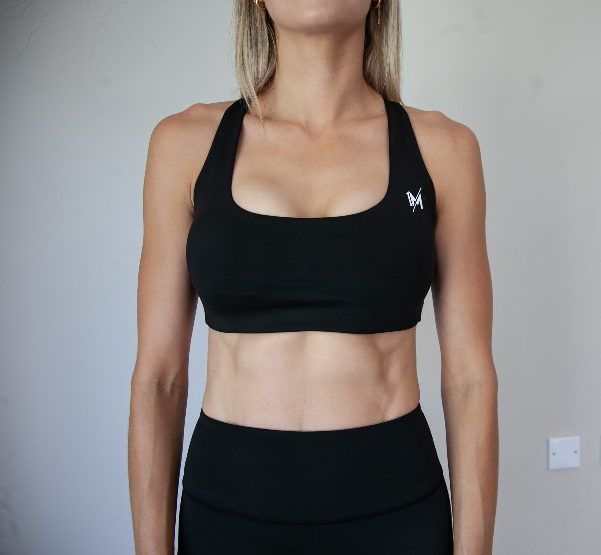 Carbon Black Support Bra