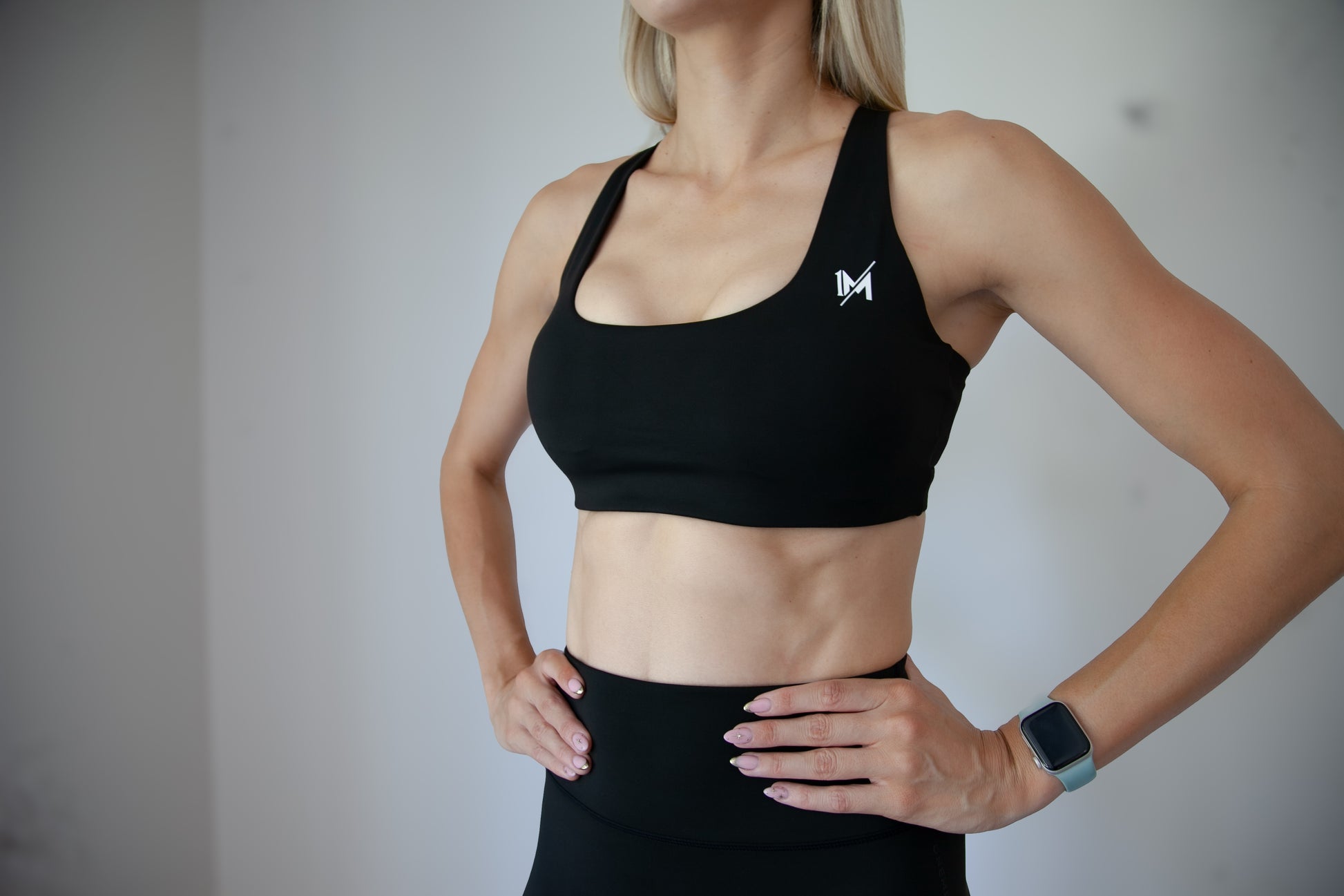 Carbon Black Support Bra