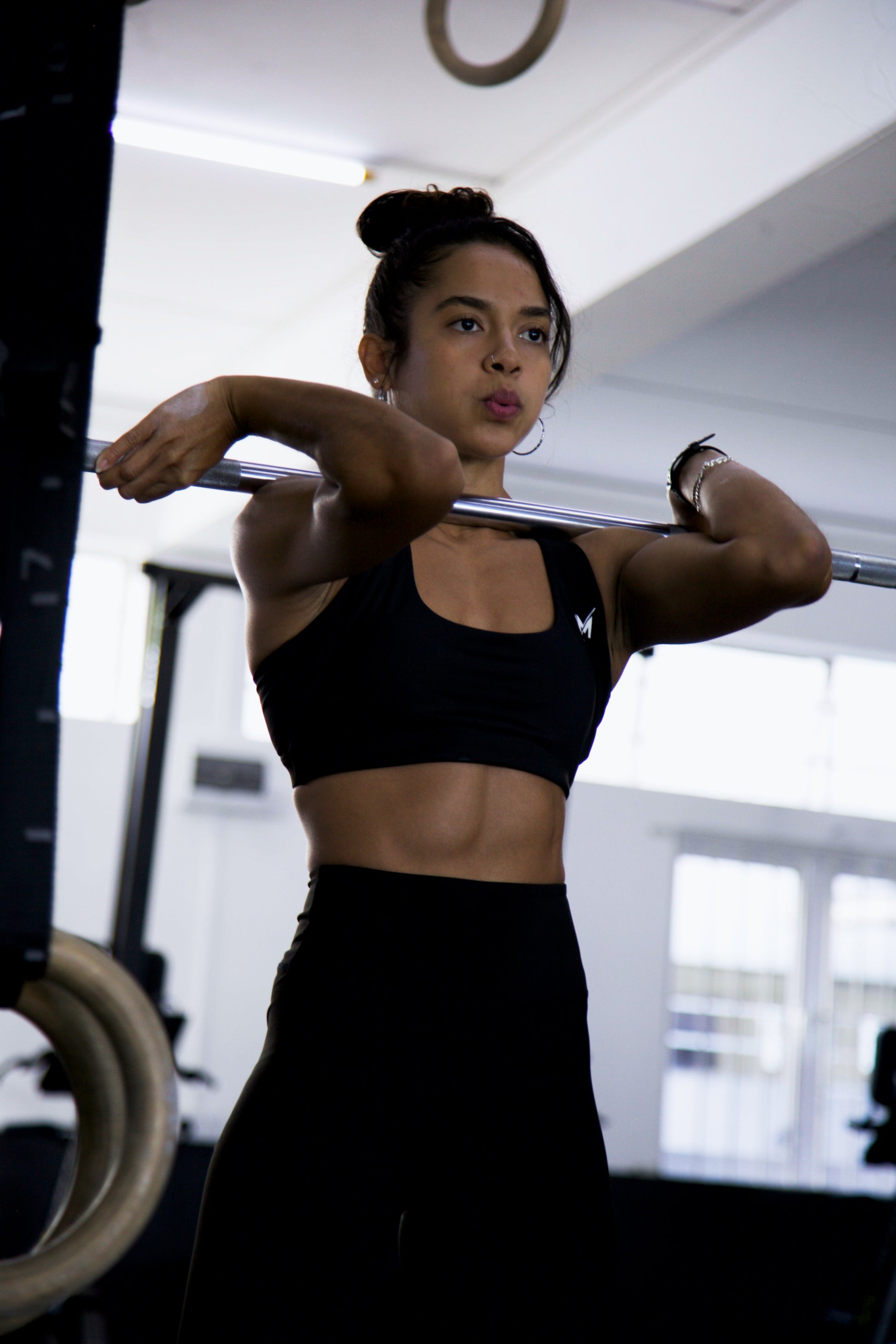 Carbon Black Support Bra