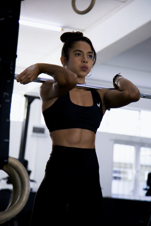 Carbon Black Support Bra